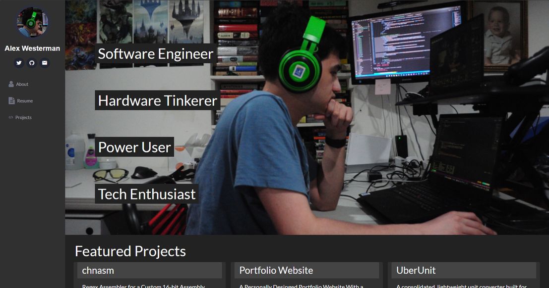 The first ever version of the website - a humble beginning